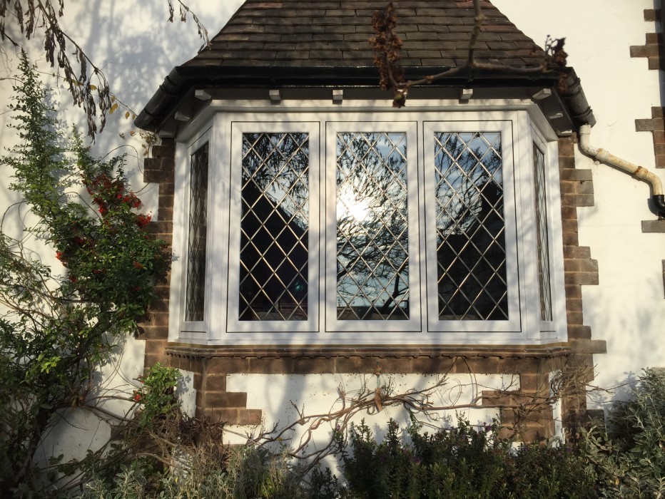 Front windows of house