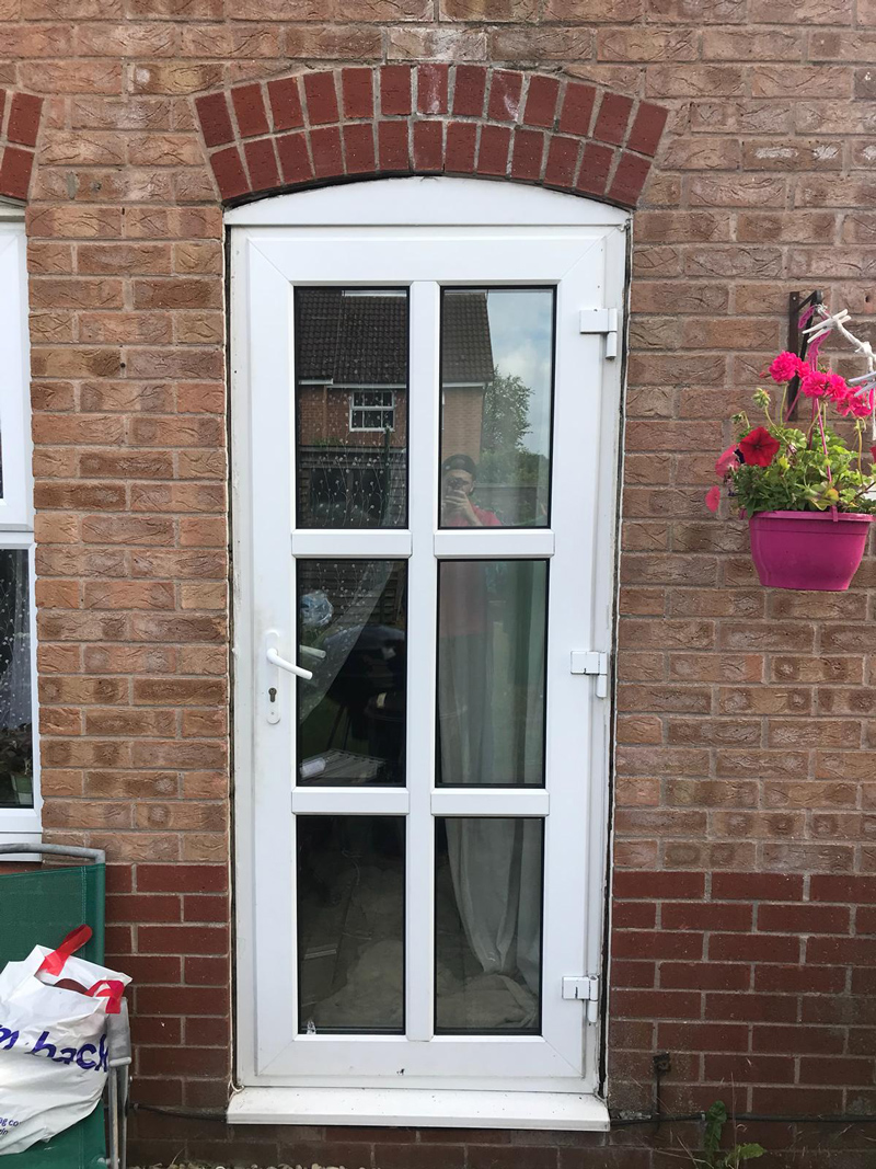 White UPVC single door