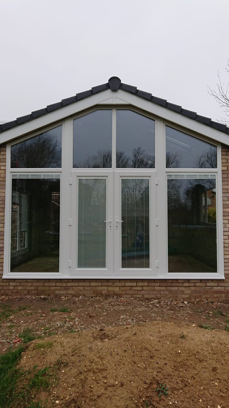 French doors on an extension
